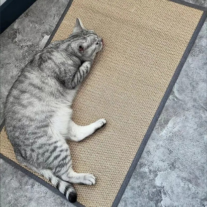 Anti Cat Scratching Sofa Protective Mat, Cat Bamboo Weaving