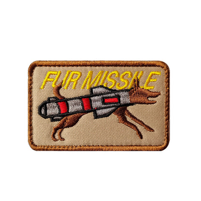 K9 Military Dog Rescue Dog Embroidered Velcro Badge