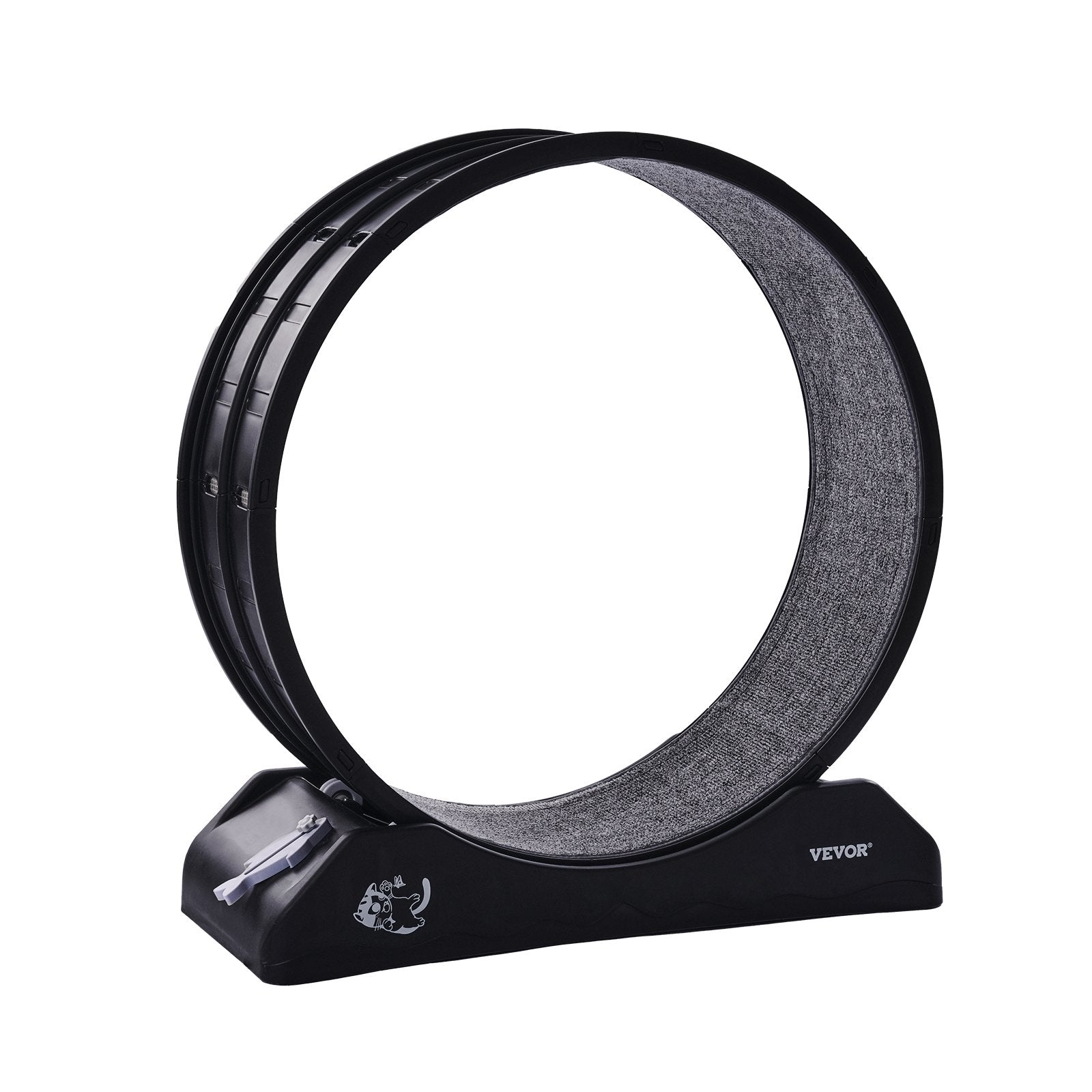 Cat Exercise Wheel 31.5 In Large Indoor Cat Running Wheel Treadmill Black