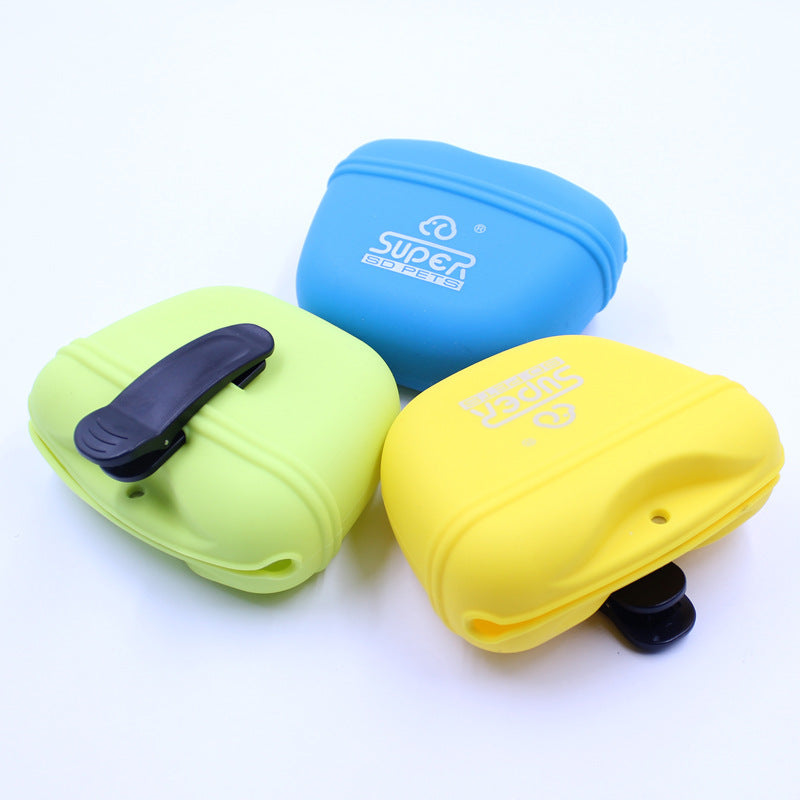Silicone Dog Training Bag Outdoor Dog Food Bag