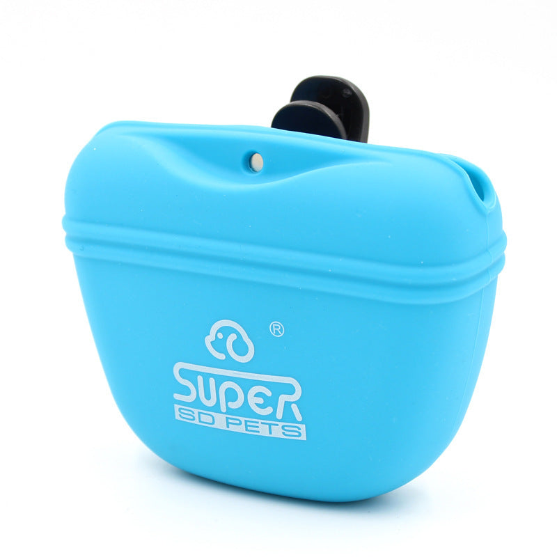 Silicone Dog Training Bag Outdoor Dog Food Bag