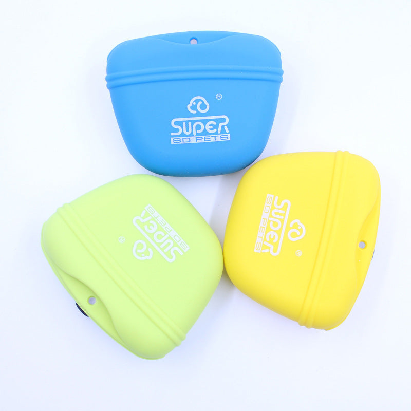 Silicone Dog Training Bag Outdoor Dog Food Bag