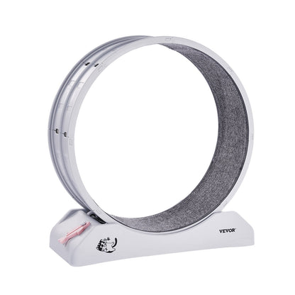 Cat Exercise Wheel 31.5 In Large Indoor Cat Running Wheel Treadmill White